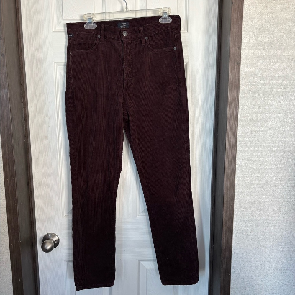 Citizens Of Humanity Uni-Sex Corduroy Pants - Deep Brown